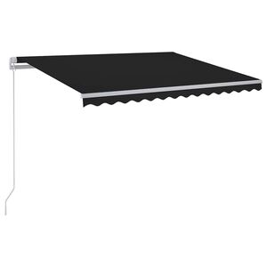 vidaXL Markise Manuell Einziehbar mit LED 300x250 cm Anthrazit