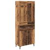 vidaXL Highboard mit Schubladen 2 pcs Altholz Holzwerkstoff