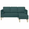 vidaXL Sofa Set mit Kissen Dunkelgr&uuml;n Polyester