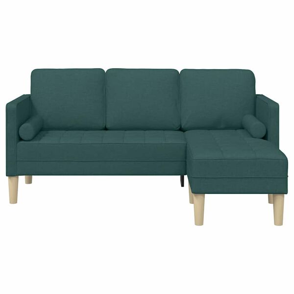vidaXL Sofa Set mit Kissen Dunkelgr&uuml;n Polyester