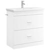 vidaXL Badezimmerm&ouml;bel-Set Wei&szlig; 81 x 40 x 84,5 cm Holzwerkstoff