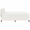 vidaXL Boxspringbett Creme und Wei&szlig; 203 x 180 x 88 cm Cordstoff