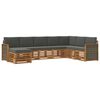 vidaXL Outdoor-Sofagarnitur 6 Stk. Natur und Anthrazit