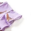 Kinderkleid mit R&uuml;schen&auml;rmeln und Taillenband Lila 128