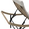 vidaXL Sonnenliegen 2 Stk. mit Auflagen Beige Poly Rattan
