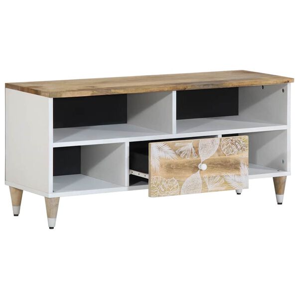 vidaXL TV-Schrank 100x33,5x46 cm Massivholz Mango