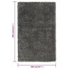 vidaXL Shaggy-Teppich Hochflor Anthrazit 200x290 cm 50 mm