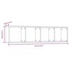 vidaXL B&uuml;cherschrank/TV-Schrank R&auml;uchereiche 143x30x36cm Holzwerkstoff