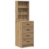 vidaXL Schminktisch mit Regal Braun 78,5 x 41 x 135 cm Holzwerkstoff