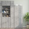 vidaXL Hochschrank Schmal Betongrau 30x42,5x225 cm Holzwerkstoff