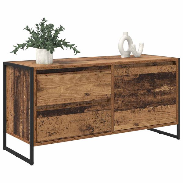 vidaXL TV-Schr&auml;nk Altholz 100 x 36 x 49.5 cm Holzwerkstoff
