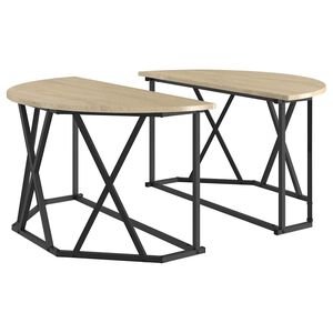 vidaXL Couchtisch Sonoma-Eiche 80 x 80 x 42 cm