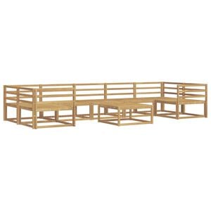 vidaXL Outdoor-Sofagarnitur 8 pcs Wei&szlig;