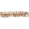 vidaXL Outdoor-Sofagarnitur 9 pcs Natur Massivholz Akazie