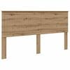 vidaXL Kopfteil mit Kopfteil Artisan-Eiche 180 cm Holzwerkstoff