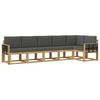 vidaXL Outdoor-Sofagarnitur 6 stk. Wei&szlig; und Anthrazit Polyester