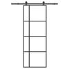 vidaXL Schiebet&uuml;r mit Beschlag 76x205 cm ESG-Glas & Aluminium