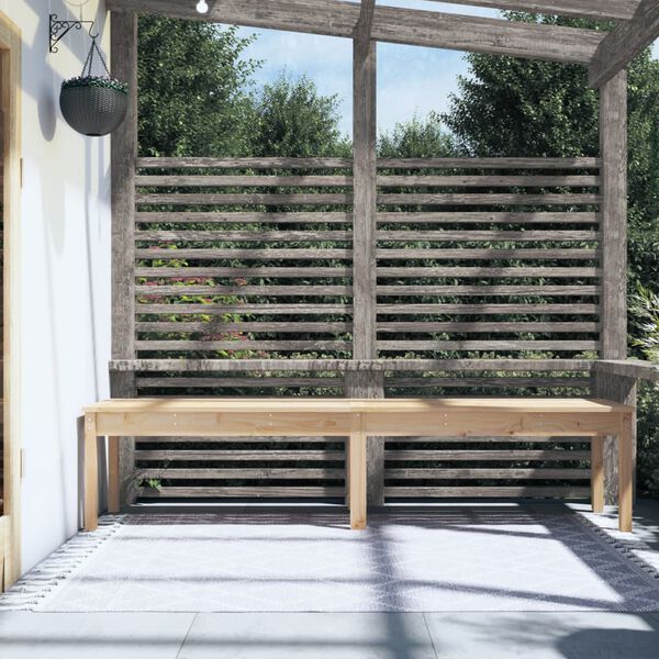 vidaXL Gartenbank 2-Sitzer 203,5x44x45 cm Massivholz Kiefer