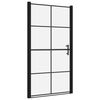 vidaXL Duscht&uuml;r Hartglas 100x178 cm Schwarz