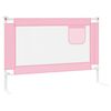 vidaXL Kleinkind-Bettschutzgitter Rosa 100x25 cm Stoff
