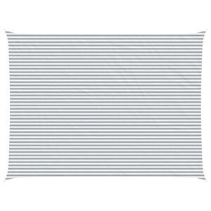 vidaXL Sonnensegel Hellgrau und Wei&szlig; 8 x 6 m 100 % Polyester Oxford