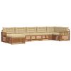 vidaXL Outdoor-Sofagarnitur 7 Stk. Natur und Beige