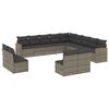 vidaXL Patio Sofa Set 13-Sitzer Grey