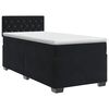 vidaXL Boxspringbett mit Matratze Schwarz 100 x 200 cm Samt