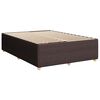 vidaXL Boxspringbett mit Matratze Dunkelbraun 140x190 cm Stoff