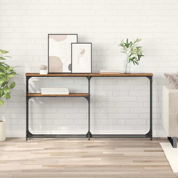 vidaXL Konsolentisch Altholz 145x22.5x75cm Holzwerkstoff