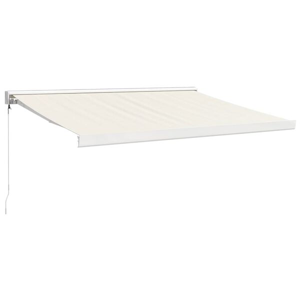 vidaXL Markise Einziehbar Creme 3x2,5 m Stoff und Aluminium