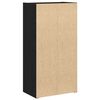 vidaXL B&uuml;cherregal Schwarz Eichen-Optik 40x24x77 cm Holzwerkstoff