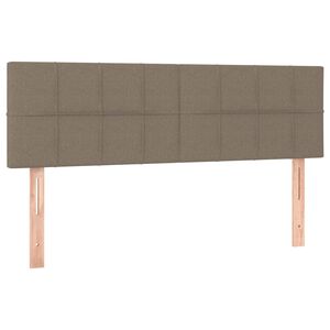 vidaXL Kopfteile Taupe 144x5x78/88 cm Stoff