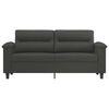 vidaXL 2-Sitzer-Sofa Dunkelgrau 140 cm Mikrofasergewebe