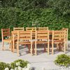 vidaXL 9-tlg. Garten-Essgruppe Massivholz Teak