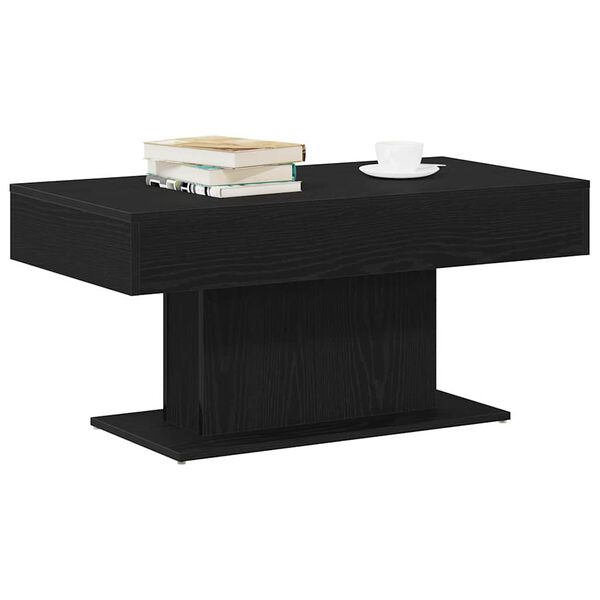 vidaXL Couchtisch Schwarz Eichen-Optik 96 x 50 x 45 cm Holzwerkstoff