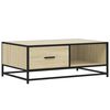 vidaXL Couchtisch Sonoma-Eiche 90x57x35 cm Holzwerkstoff und Metall