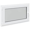 vidaXL Kellerfenster RISOR 100 x 70 cm PVC und Glas Wei&szlig;