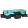 vidaXL Gartensofa-set 8 stk. Poly-Rattan