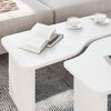 vidaXL Couchtisch 2 pcs Wei&szlig; Massivholz Kiefer
