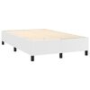 vidaXL Boxspringbettgestell Wei&szlig; 120x200 cm Kunstleder