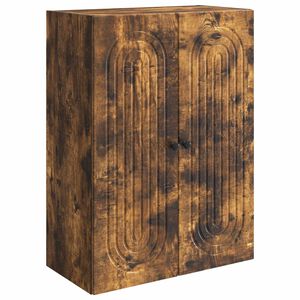 vidaXL Wandschrank Ger&auml;ucherte Eiche 66 x 34,5 x 90 cm Holzwerkstoff