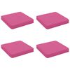 vidaXL 4-teilige Sitzkissen VUGHT 4 pcs 100 % Polyester Rosa