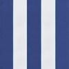 vidaXL Gartenstuhl-Kissen 6 Stk. Blau & Wei&szlig; Gestreift 50x50x4cm Stoff