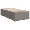 vidaXL Boxspringbett mit Matratze Taupe 100x200 cm Stoff