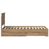 vidaXL Bettrahmen mit Kopfteil Artisan-Eiche 90 x 200 cm Holzwerkstoff