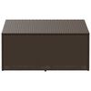 vidaXL Garten-Auflagenbox Braun 110x50x58 cm Poly Rattan