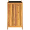 vidaXL Pflanzk&uuml;bel mit Einlage 42x42x75 cm Massivholz Akazie