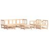 vidaXL 7-tlg. Garten-Lounge-Set Massivholz Kiefer