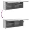vidaXL Bad-Wandschrank Grau Sonoma 80x25x30 cm Holzwerkstoff